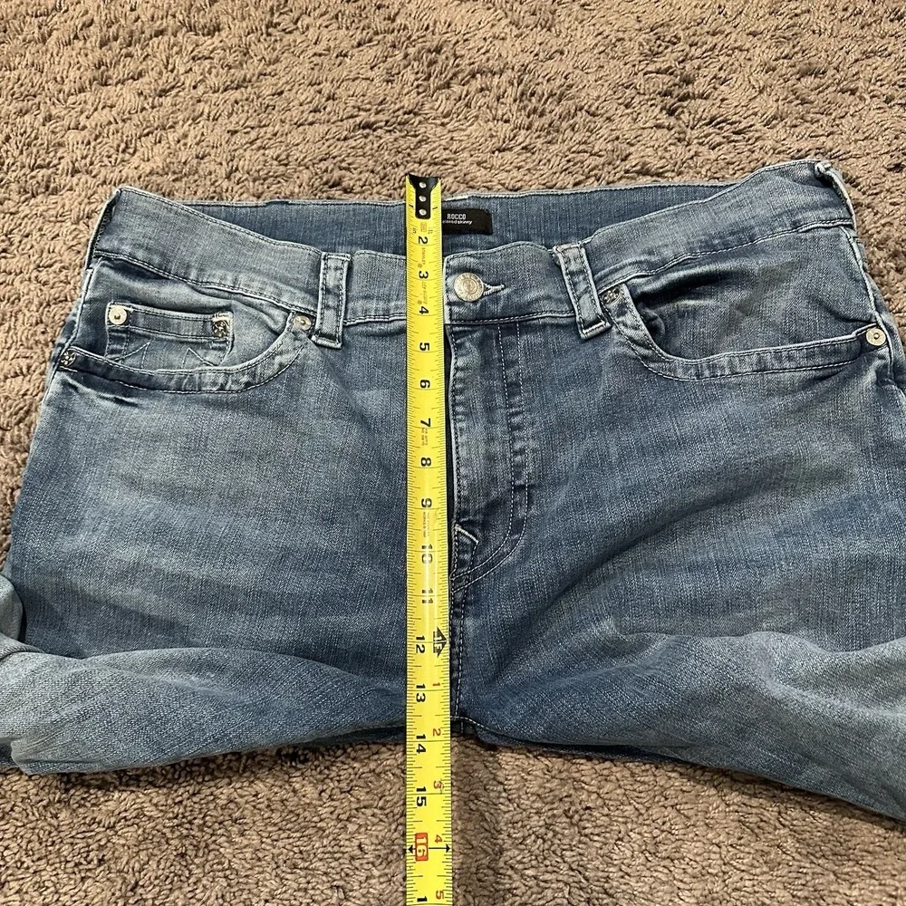 True‎ Religion Men's Rocco Relaxed Skinny Stretch Denim 40x32 Y2K Streetwear